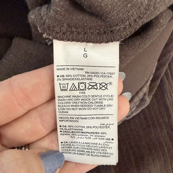 Old Navy Active Large High Rise PowerSoft Rib Knit Flare Pull On Pants - Picture 8 of 12